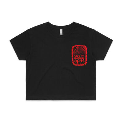 MAGNUM OPUS WOMENS CROP TEE (SAME DAY) Thumbnail